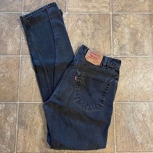 Vintage LEVI’S 505 Straight Leg Black Jeans Size 34x36